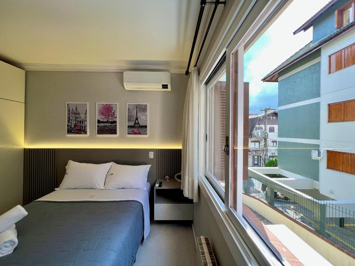 Apartamento Palladio 1Dorm Centro By Achei Gramado Kültér fotó